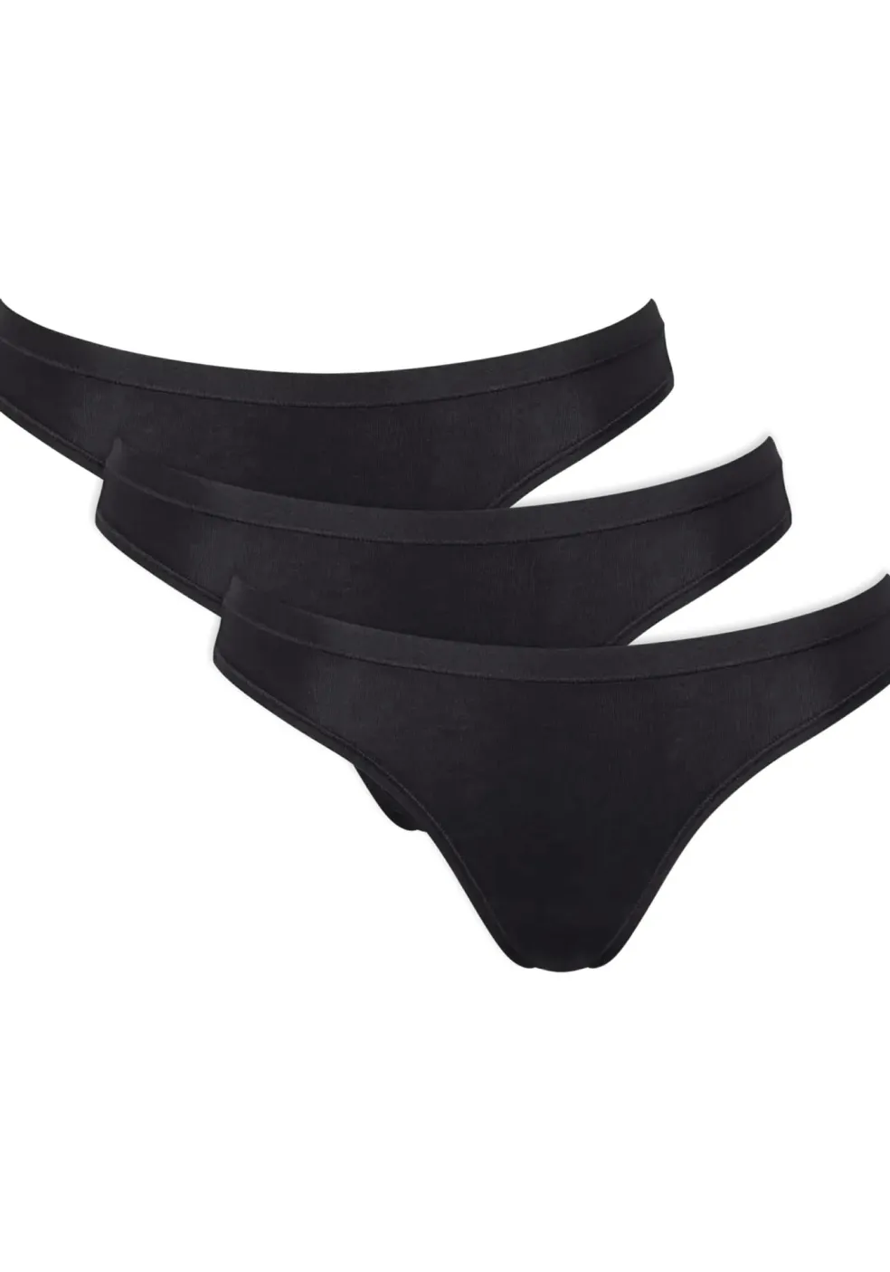 Sloggi Women GO Daily Cotton Mini (3-pack), dames slip, zwart