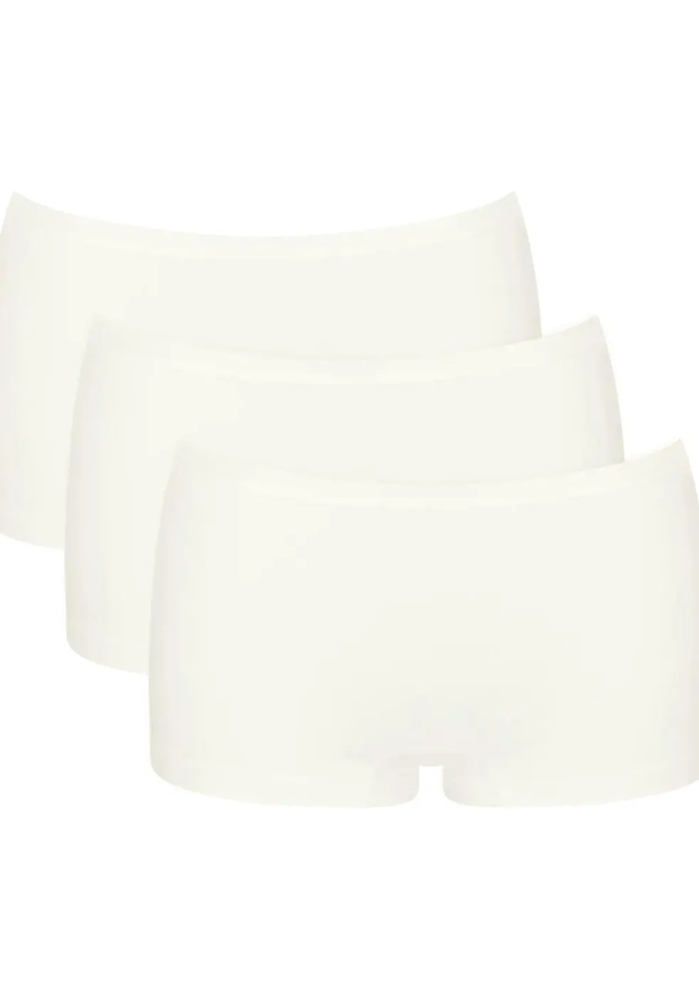 Sloggi Women GO Daily Cotton Short (3-pack), dames boxer, wit