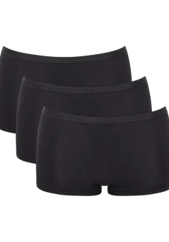 Sloggi Women GO Daily Cotton Short (3-pack), dames boxer, zwart