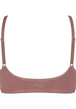 Sloggi Women GO Daily Cotton Top, bralette, donkerbruin
