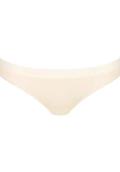 Sloggi Women GO Ribbed R Brazil (2-pack), dames slip, lichtbruin en ecru