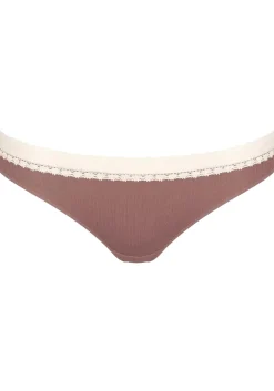 Sloggi Women GO Ribbed R Brazil (2-pack), dames slip, lichtbruin en ecru