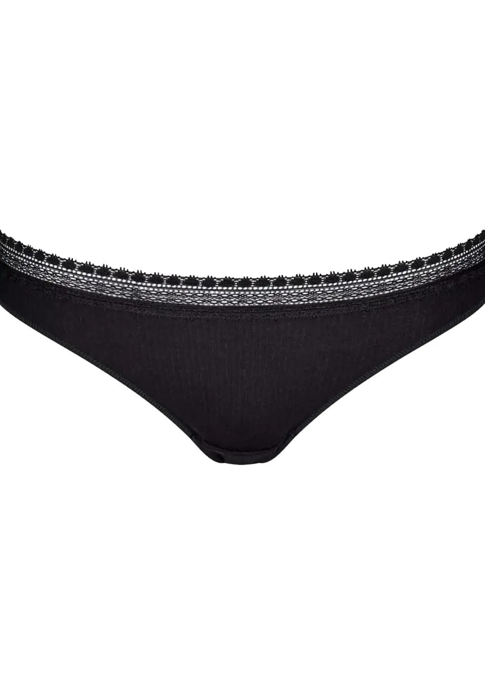 Sloggi Women GO Ribbed R Brazil (2-pack), dames slip, zwart