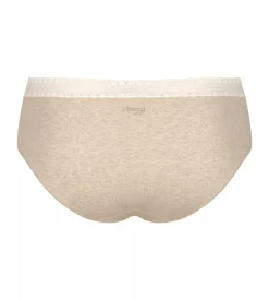 Sloggi Women GO Ribbed R Hipster (2-pack), dames slip, beige melange