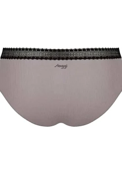 Sloggi Women GO Ribbed R Hipster (2-pack), dames slip, zwart