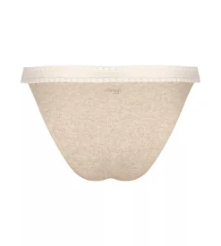 Sloggi Women GO Ribbed R Tanga (2-pack), dames slip, beige melange