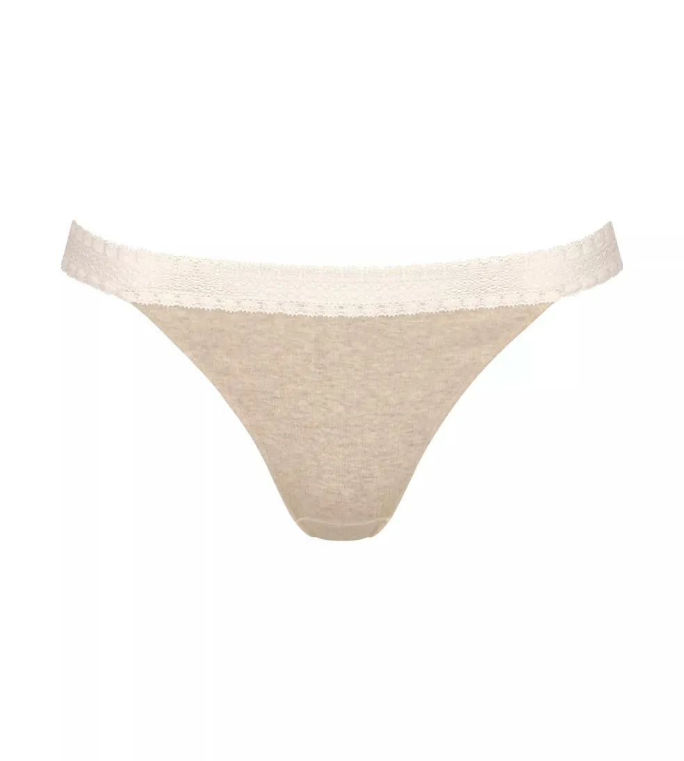 Sloggi Women GO Ribbed R Tanga (2-pack), dames slip, beige melange