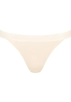 Sloggi Women GO Ribbed R Tanga (2-pack), dames slip, lichtbruin en ecru