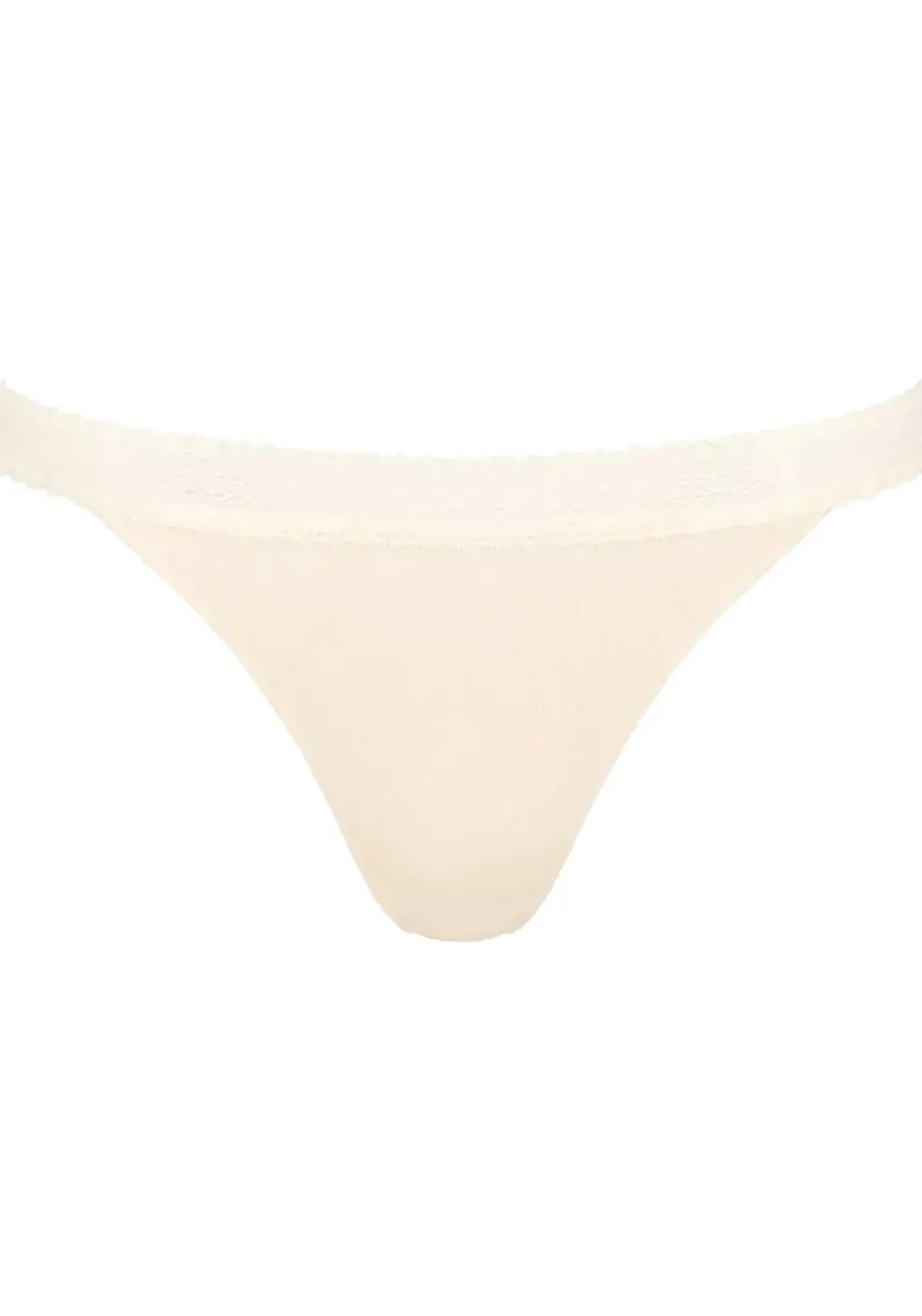 Sloggi Women GO Ribbed R Tanga (2-pack), dames slip, lichtbruin en ecru