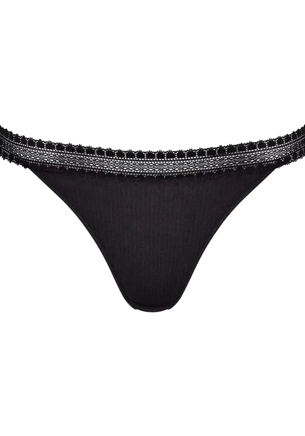 Sloggi Women GO Ribbed R Tanga (2-pack), dames slip, zwart