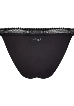 Sloggi Women GO Ribbed R Tanga (2-pack), dames slip, zwart