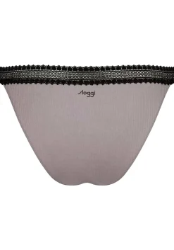 Sloggi Women GO Ribbed R Tanga (2-pack), dames slip, zwart