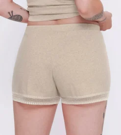 Sloggi Women GO Ribbed Short (1-pack), dames boxer, beige melange