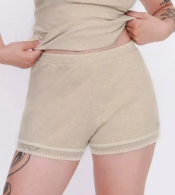 Sloggi Women GO Ribbed Short (1-pack), dames boxer, beige melange