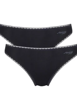 Sloggi Women GO Tai (2-pack), dames slip, zwart