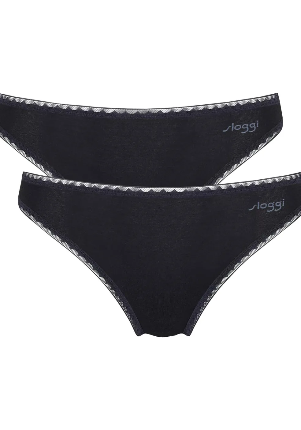 Sloggi Women GO Tai (2-pack), dames slip, zwart