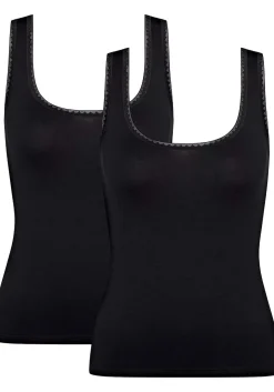 Sloggi Women GO Tank Top (2-pack), dames singlet, zwart