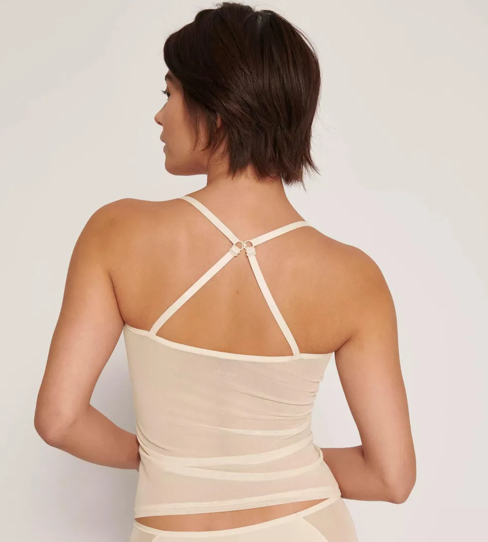 Sloggi Women Soft ADAPT Spaghetti shirt (1-pack), dames singlet, beige