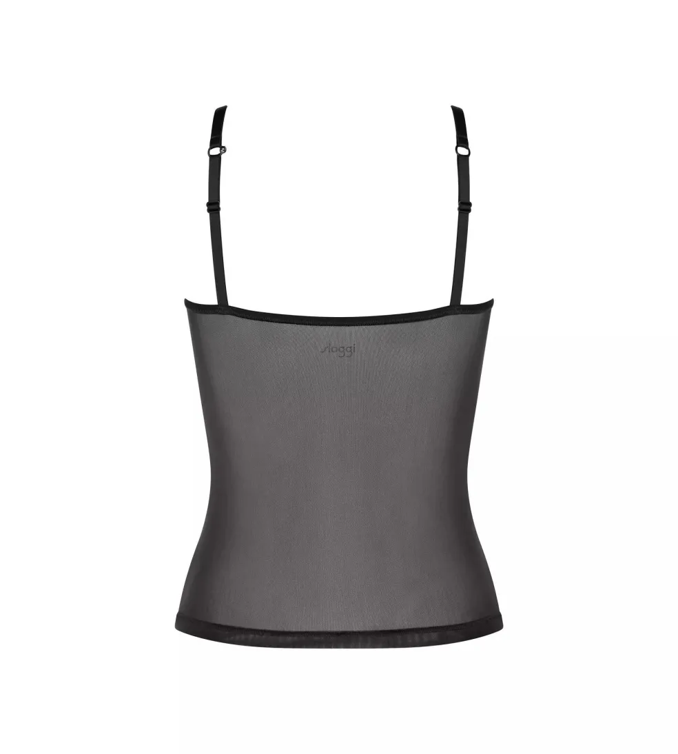 Sloggi Women Soft ADAPT Spaghetti shirt (1-pack), dames singlet, zwart