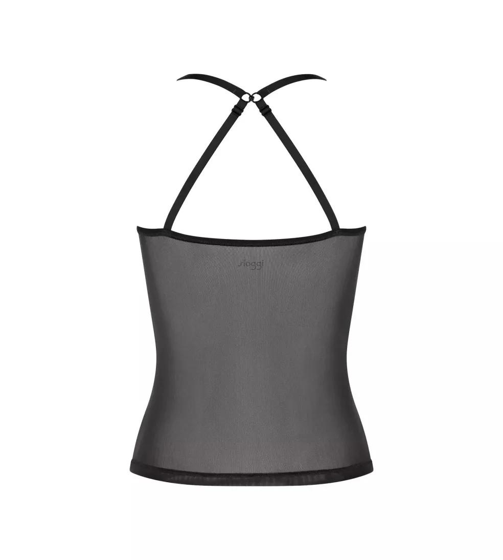 Sloggi Women Soft ADAPT Spaghetti shirt (1-pack), dames singlet, zwart