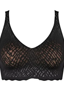 Sloggi Women ZERO Feel Bliss Bralette, bralette, zwart