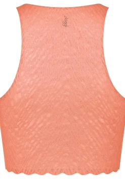 Sloggi Women ZERO Feel Bliss Crop Top (1-pack), dames korte top, licht abrikoos