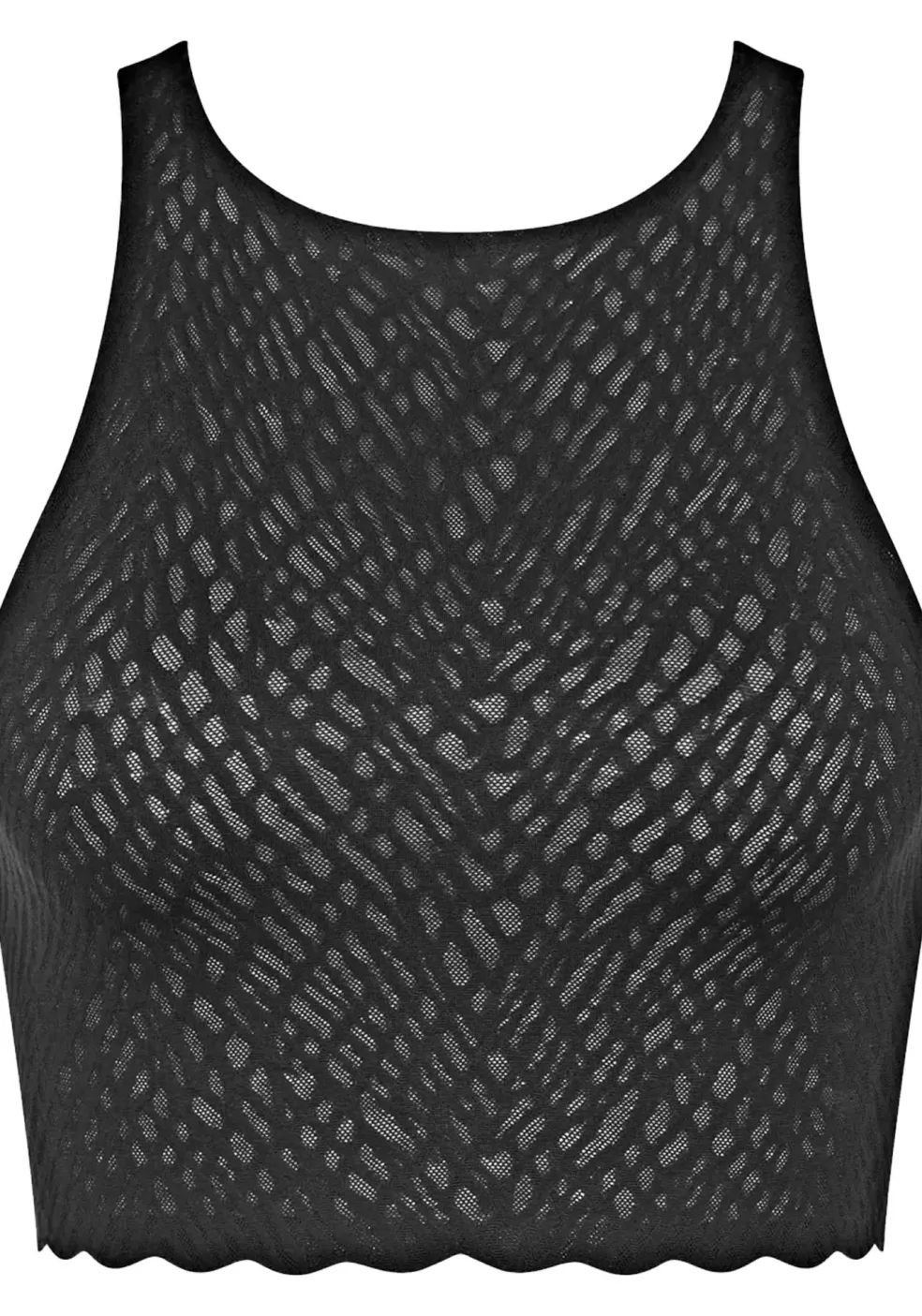 Sloggi Women ZERO Feel Bliss Crop Top (1-pack), dames korte top, zwart