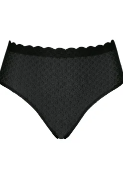 Sloggi Women ZERO Feel Lace High Waist Brief, hoge dames slip kant, zwart