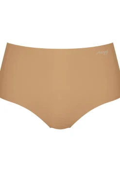 Sloggi Women ZERO Feel Maxi EX, onzichtbare hoge dames slip, huidskleur