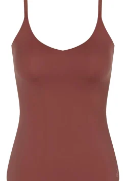 Sloggi Women ZERO Feel 2.0 Spaghetti Top (1-pack), dames singlet, roestbruin