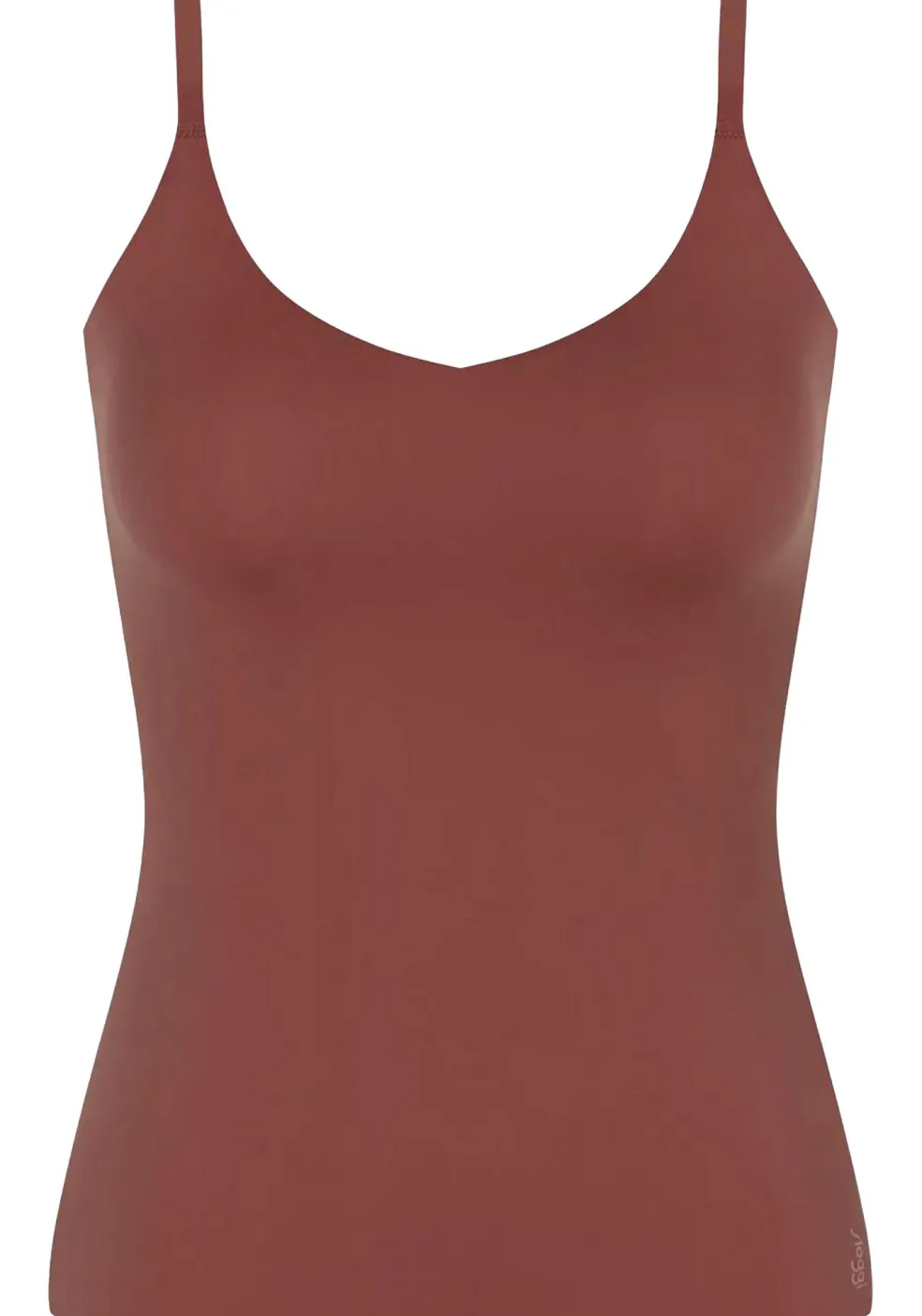 Sloggi Women ZERO Feel 2.0 Spaghetti Top (1-pack), dames singlet, roestbruin