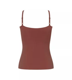 Sloggi Women ZERO Feel 2.0 Spaghetti Top (1-pack), dames singlet, roestbruin