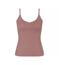 Sloggi Women ZERO Feel 2.0 Spaghetti Top (1-pack), dames singlet, donkerbruin