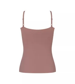 Sloggi Women ZERO Feel 2.0 Spaghetti Top (1-pack), dames singlet, donkerbruin