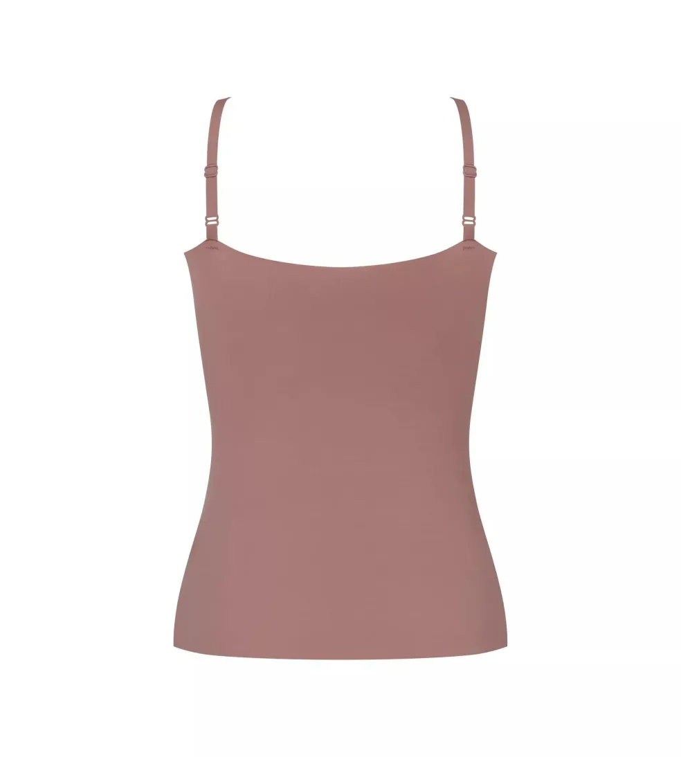 Sloggi Women ZERO Feel 2.0 Spaghetti Top (1-pack), dames singlet, donkerbruin