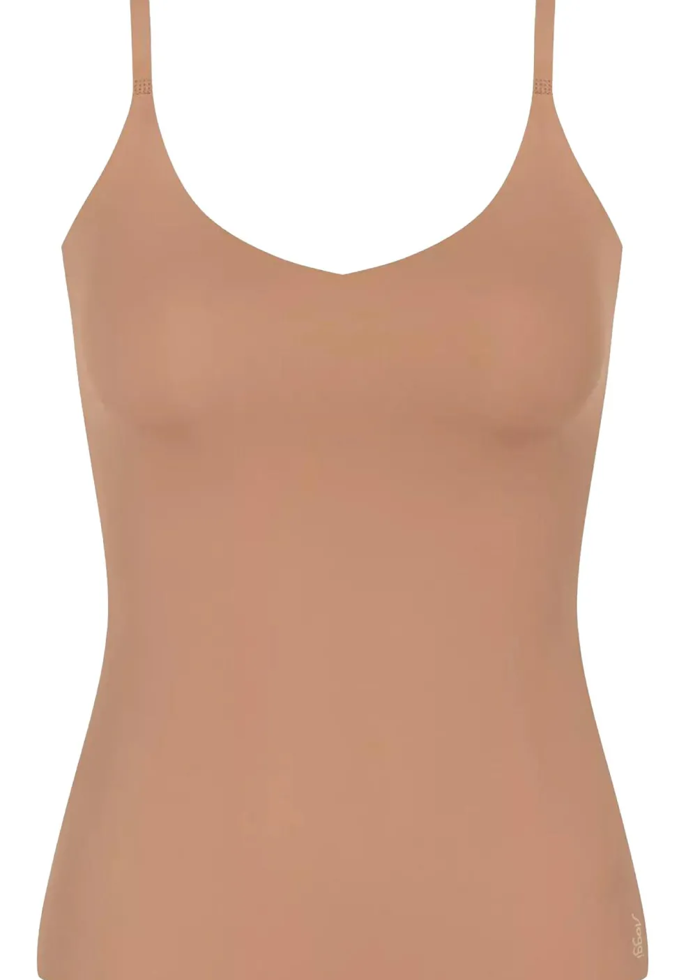 Sloggi Women ZERO Feel 2.0 Spaghetti Top (1-pack), dames singlet, lichtbruin