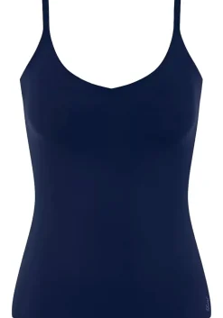 Sloggi Women ZERO Feel 2.0 Spaghetti Top (1-pack), dames singlet, middenblauw