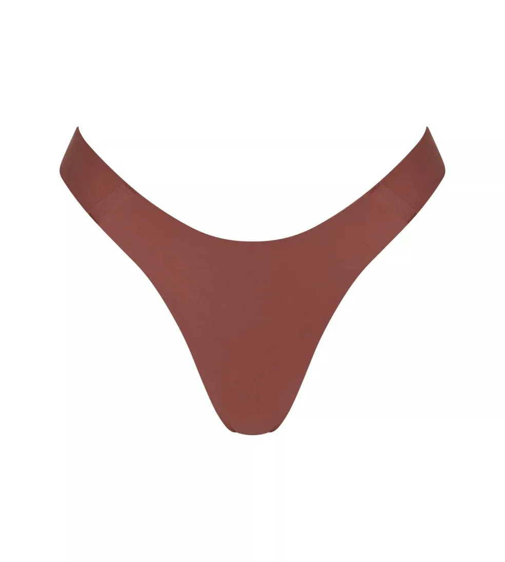 Sloggi Women ZERO Feel 2.0 Tiny tanga (1-pack), dames slip, roestbruin