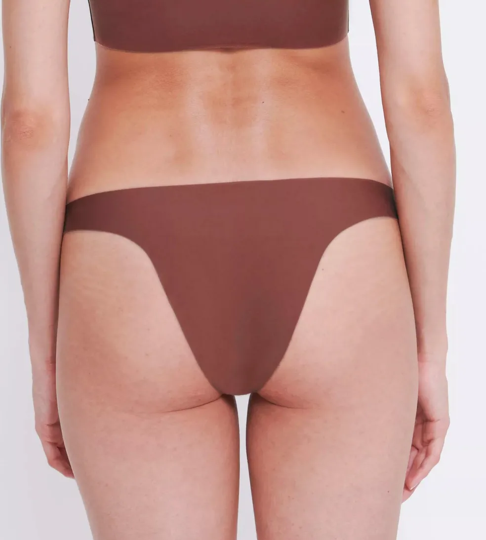 Sloggi Women ZERO Feel 2.0 Tiny tanga (1-pack), dames slip, roestbruin