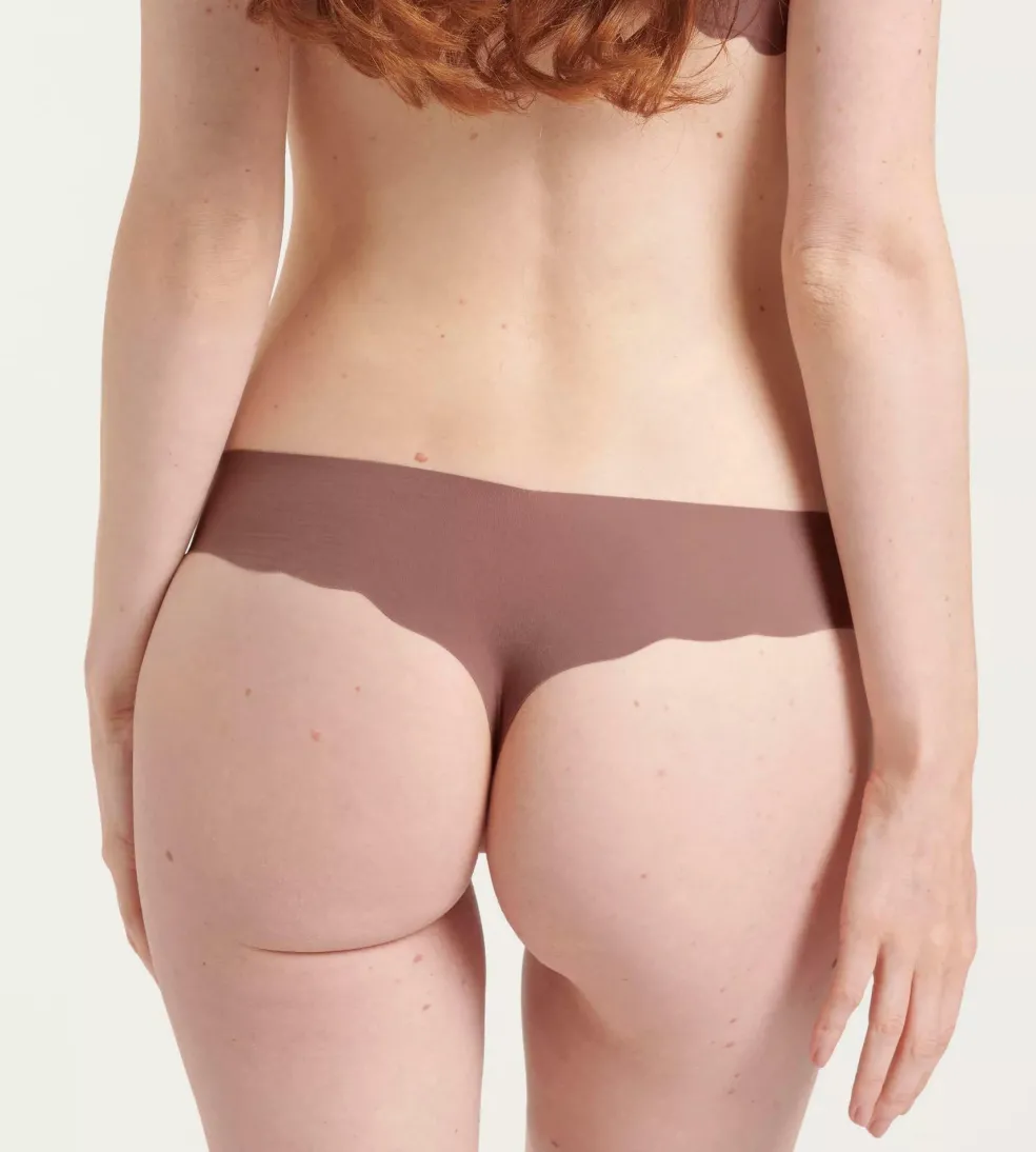 Sloggi Women ZERO Microfibre 2.0 Hipstring (1-pack), dames string, bruin