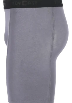 TEN CATE Basics men bamboo viscose long shorts (2-pack), heren boxers lange pijpen, grijs