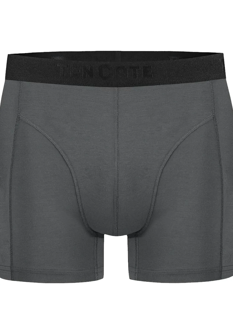 TEN CATE Basics men bamboo viscose shorts (2-pack), heren boxers normale lengte, grijs