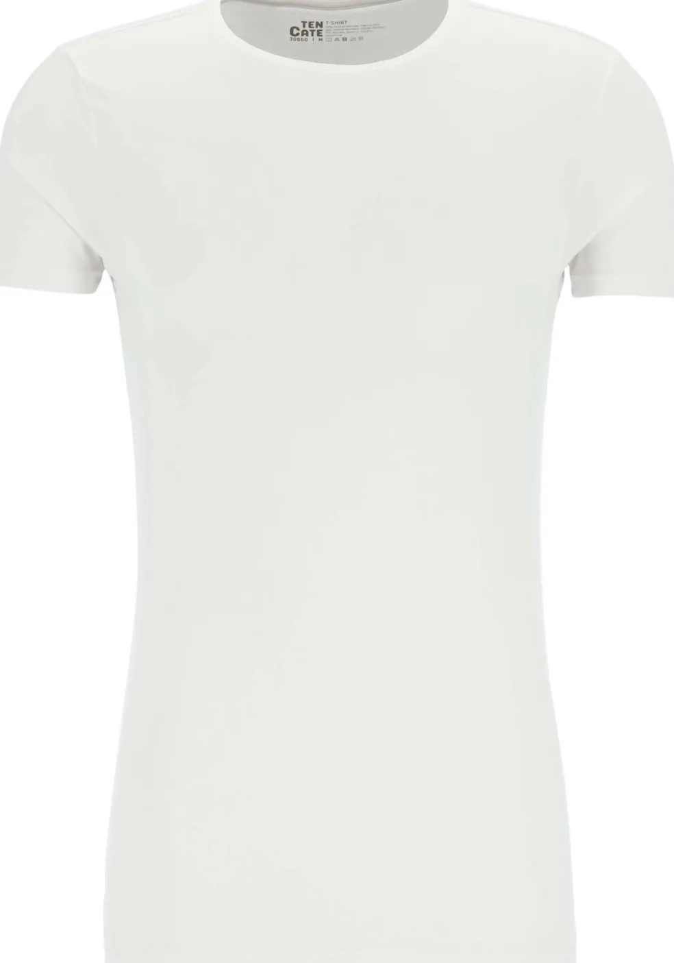 TEN CATE Basics men bamboo viscose T-shirt (1-pack), heren T-shirt O-hals, wit