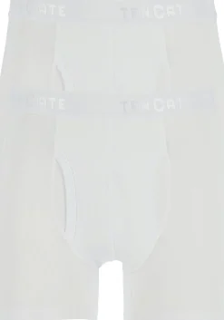 TEN CATE Basics men classic shorts met gulp (2-pack), heren boxers normale lengte, wit