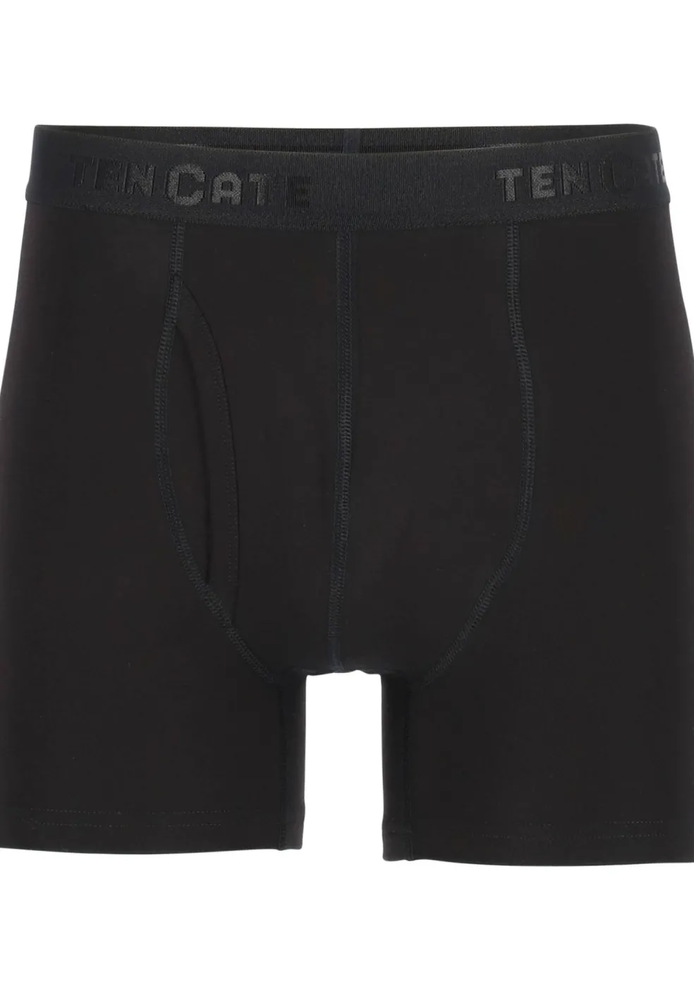 TEN CATE Basics men classic shorts met gulp (2-pack), heren boxers normale lengte, zwart