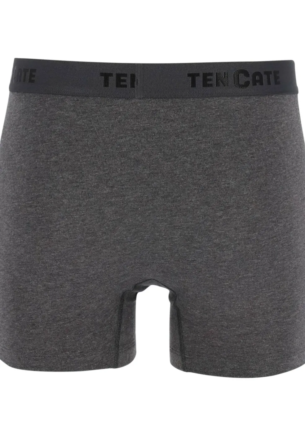 TEN CATE Basics men shorts (2-pack), heren boxers normale lengte, antraciet grijs melange