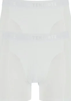 TEN CATE Basics men shorts (2-pack), heren boxers normale lengte, wit