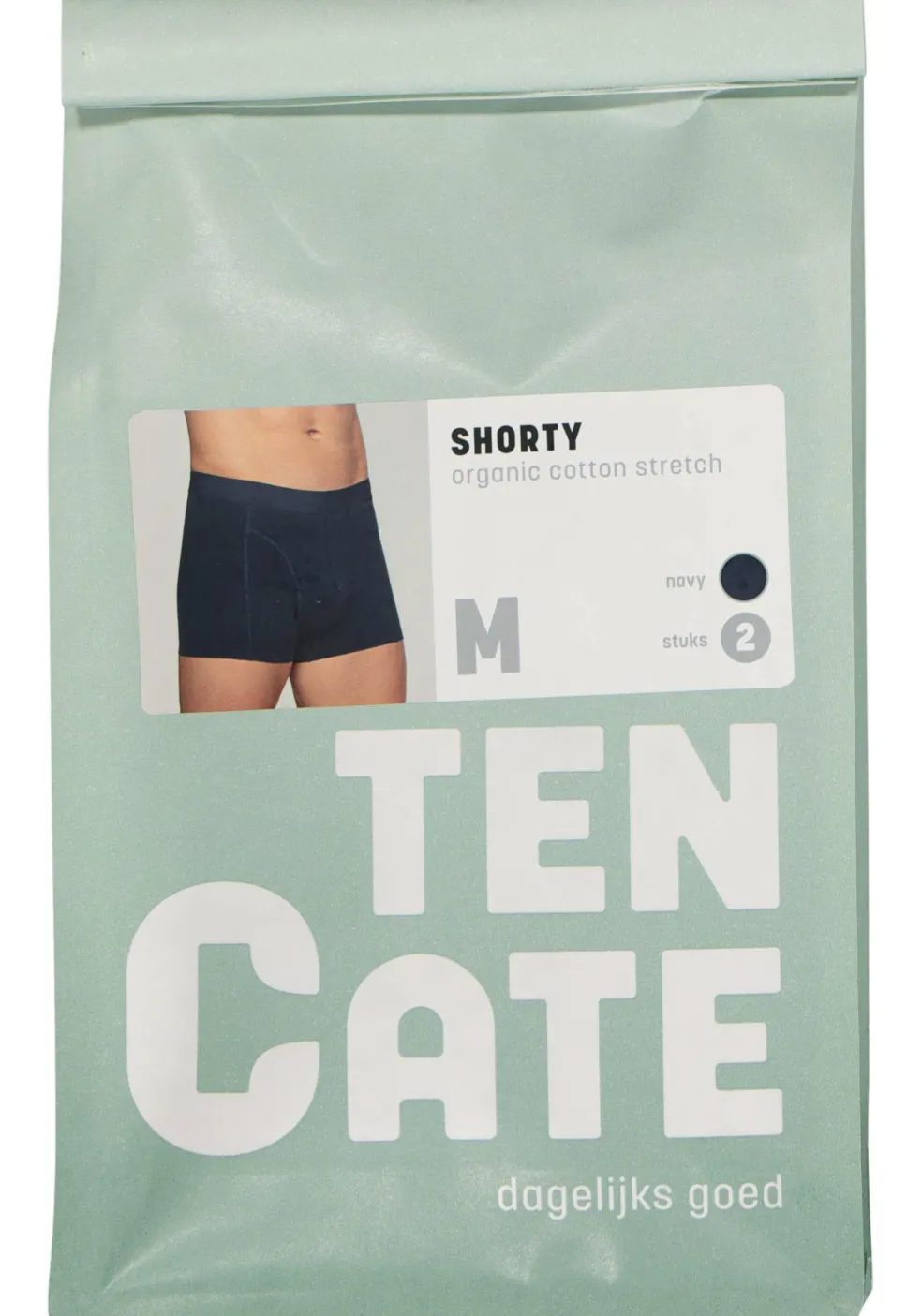 TEN CATE Basics men shorty (2-pack), heren boxers kort, blauw