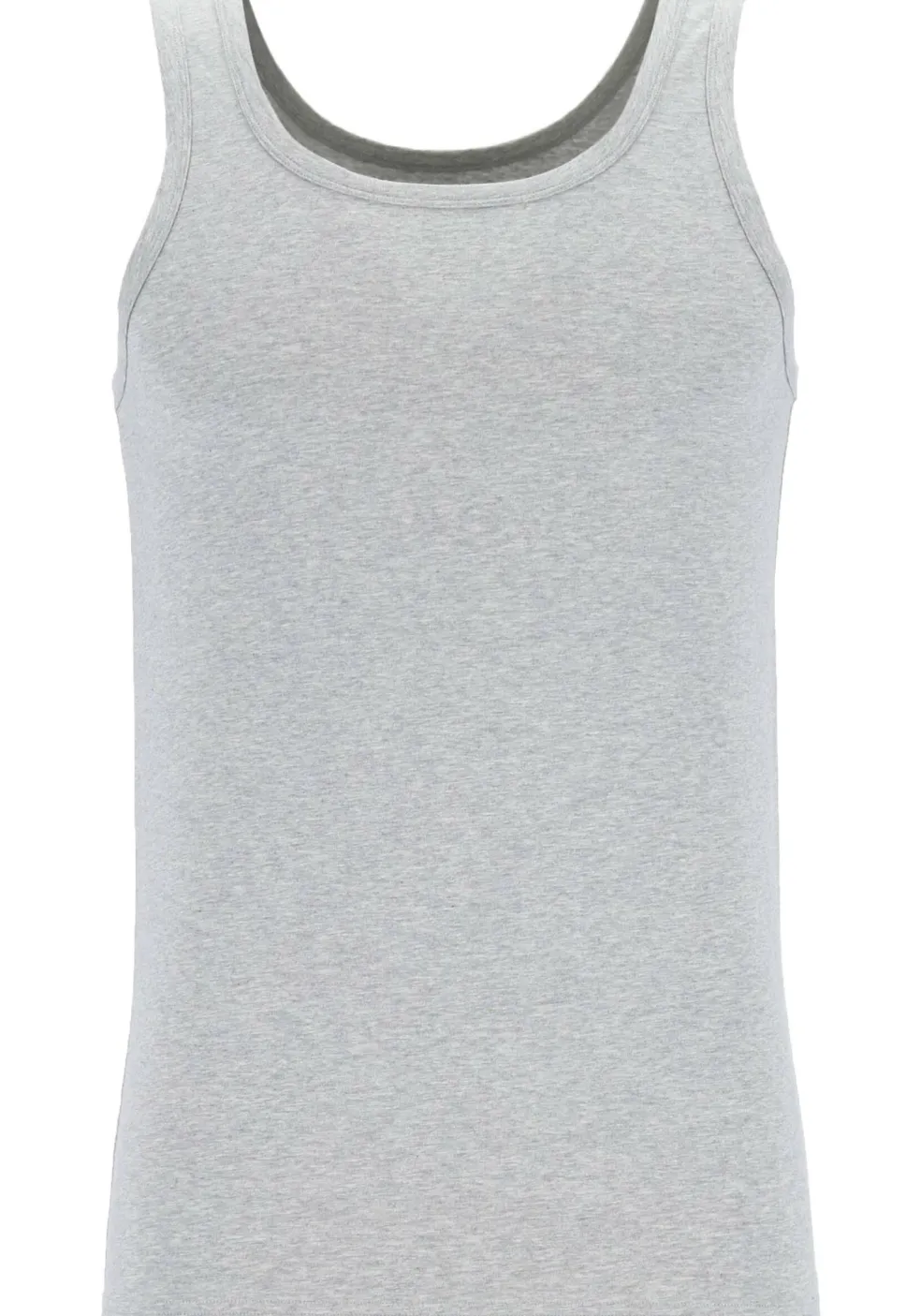 TEN CATE Basics men singlet (2-pack), heren hemden O-hals, grijs melange