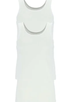 TEN CATE Basics men singlet (2-pack), heren hemden O-hals, wit